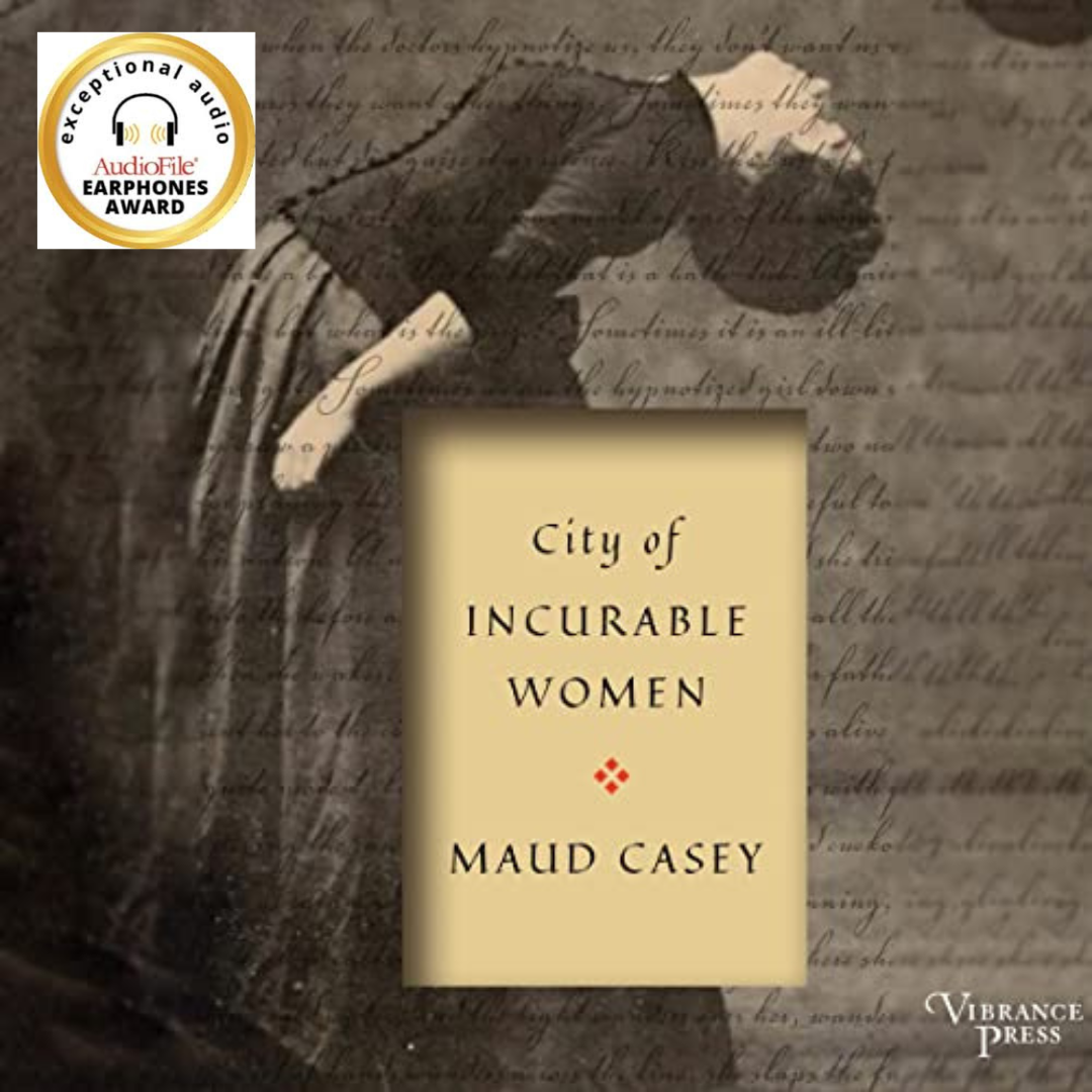 City of Incurable Women Audiobook Cover with Earphones Award